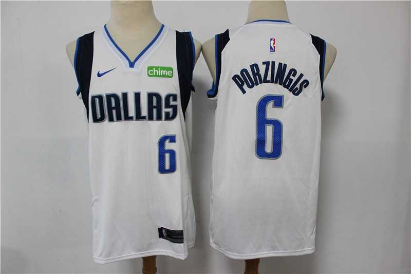 Mavericks 6 Kristaps Porzingis White Nike Swingman Jersey,We sell and wholesale Mavericks 6 Kristaps Porzingis White Nike Swingman Jersey on line form chian!